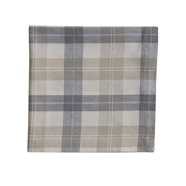 Alpine Plaid Napkin - Natural Set of 12 Park Designs - The Fox Decor